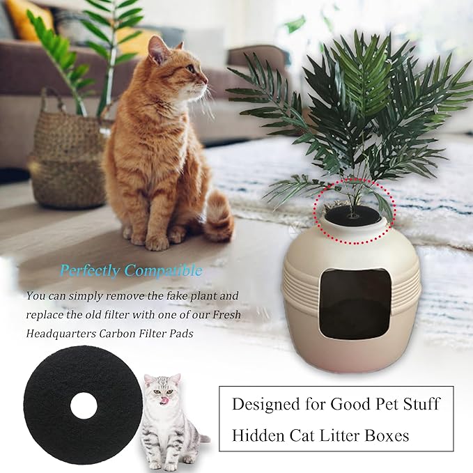 PurifyLogix Cat Litter Box Replacement Carbon Charcoal Filters Compatible - Image 3