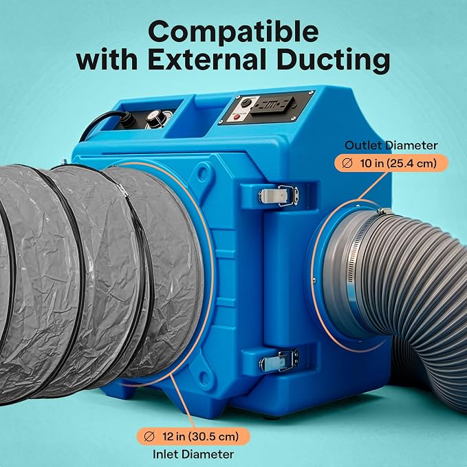 SereneLife Air Scrubber, Commercial HEPA 3 Stage Filtration System - Image 6