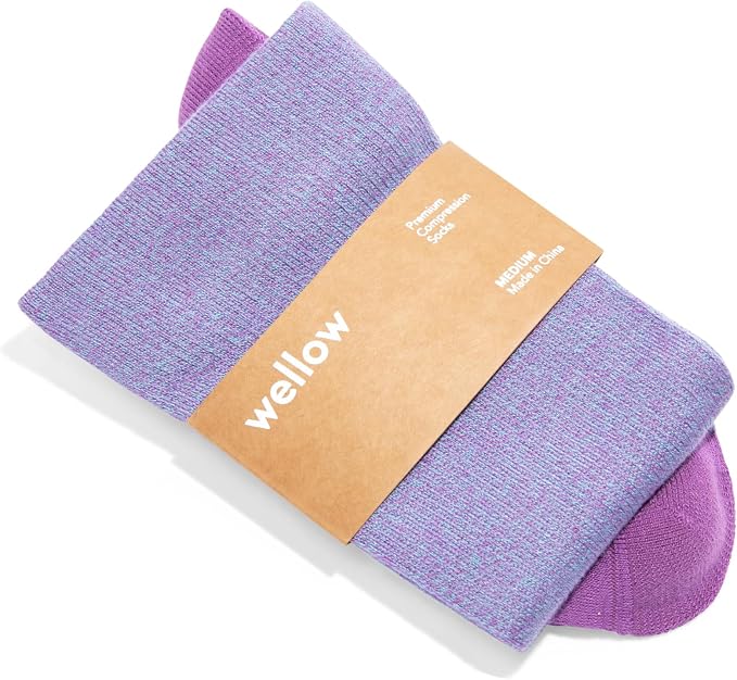 Wellow Wide Calf Compression Socks by WellowCompressionSocks