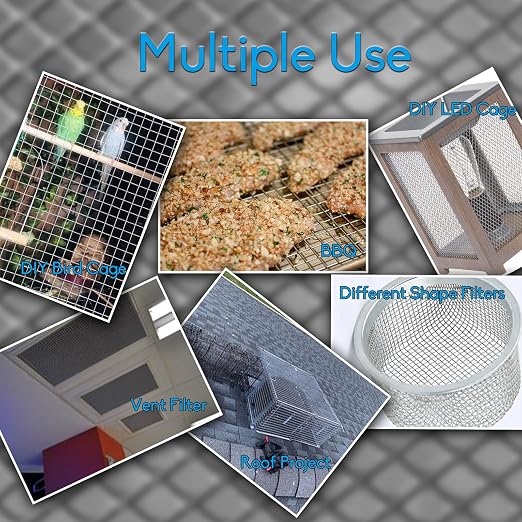 2PACK 304 Pretty Sturdy 12” X 24”, 5 Mesh Wire Mesh Screen, Stainless Screen - Image 5