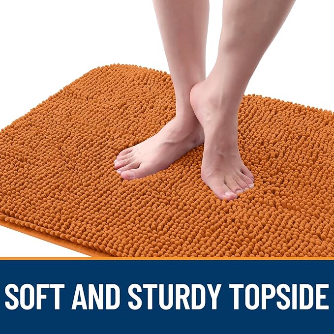 OLANLY Dog Door Mat for Muddy Paws 34x21, Absorbs Moisture and Dirt, Absorbent Non-Slip Washable Doormat, Quick Dry Chenille Mud Mat for Dogs, Entry Indoor Entryway Carpet for Inside Floor, Clay