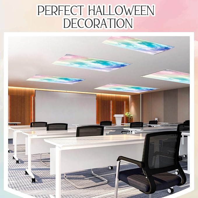 Hortsun Pack of 2 Fluorescent Light Covers 4 x 2 Feet Magnetic Ceiling Light - Image 7