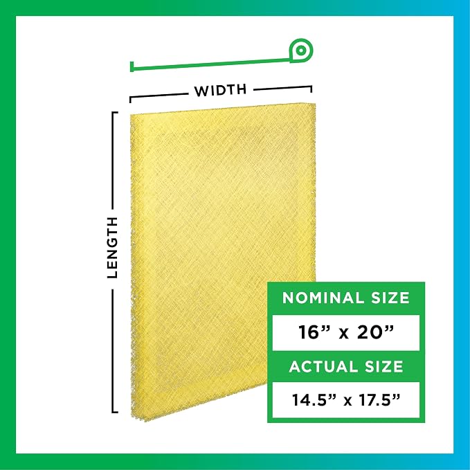 Filterbuy 16x20 Air Cleaner Filter Replacement Pads - Image 2