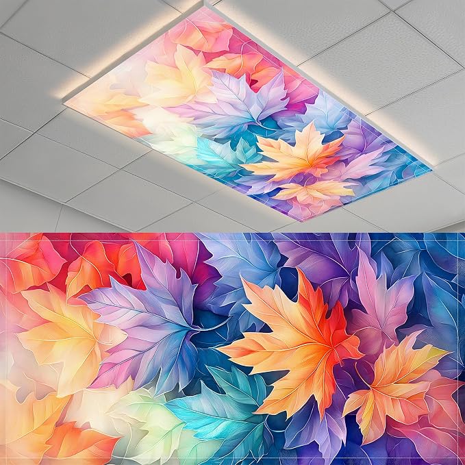 Fluorescent Light Covers-2 Pack 4 x 2 Feet Magnetic Ceiling Light Cover Room by BSFHH