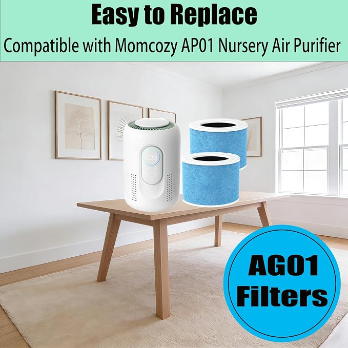 AG01 Filters Replacement for Momcozy AP01 Nursery Air Purifier, 4-in-1 True - Image 6