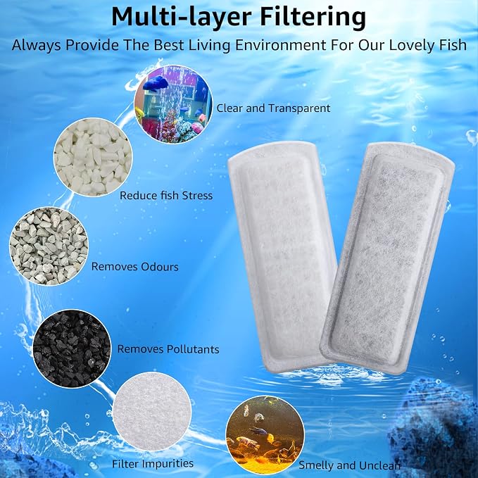6/12 Pack Fish Tank Filter Cartridges - Image 5