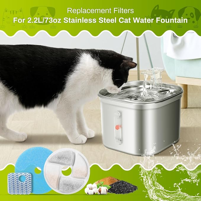 5 Set Cat Water Fountain Filter Replacement - Image 2