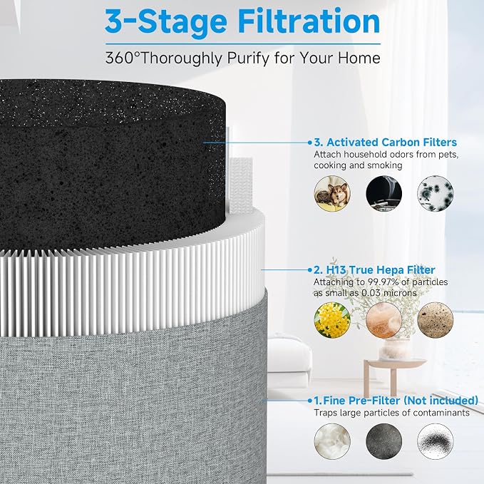2-Pack Blue Pure 211i Max Replacement Filter Compatible - Image 3