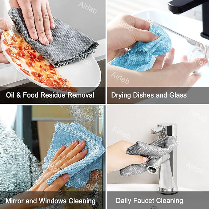 Airlab Glass Polishing Cloth Streak Free Miracle Cleaning Cloth Lint Free - Image 7