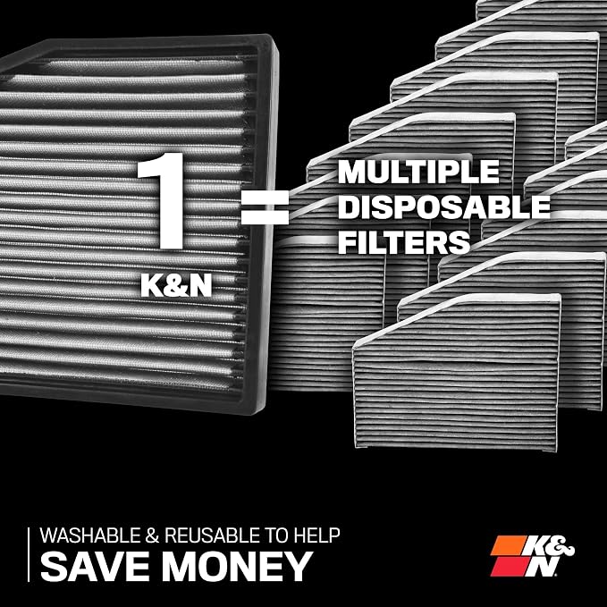 K&N LIFETIME Cabin Air Filter: Premium, Clean Air - Image 6