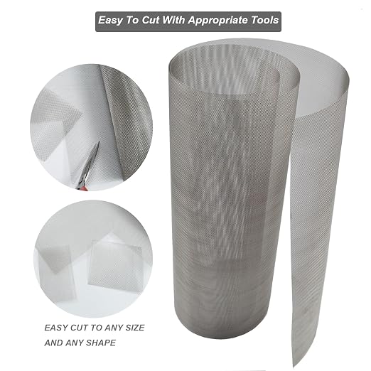 Stainless Steel Mesh Screen, 15.7"x47.2", Woven Fine Wire Mesh, Window Screen - Image 5