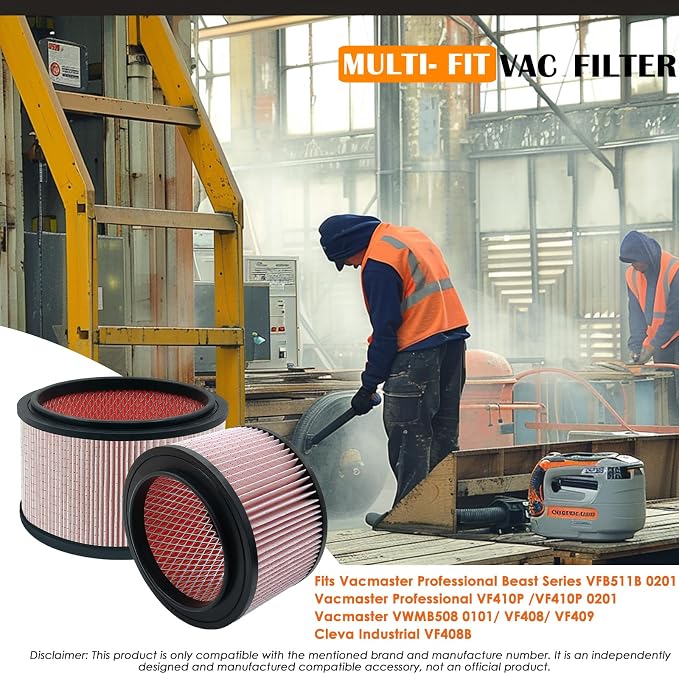 VJFF Fine Dust Replacement Filter Fits Vacmaster VFB511B 0201 Beast/ VWMB508 - Image 3