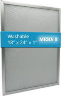 Washable Electrostatic Furnace Air Filter, MERV 8, Aluminum Reusable Filter by wioAIR