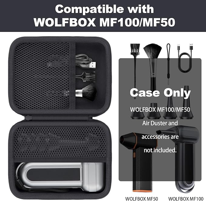 khanka Case for WOLFBOX MF100 /MF50/MF60 /MF70 Electric Air Duster, Hard - Image 6