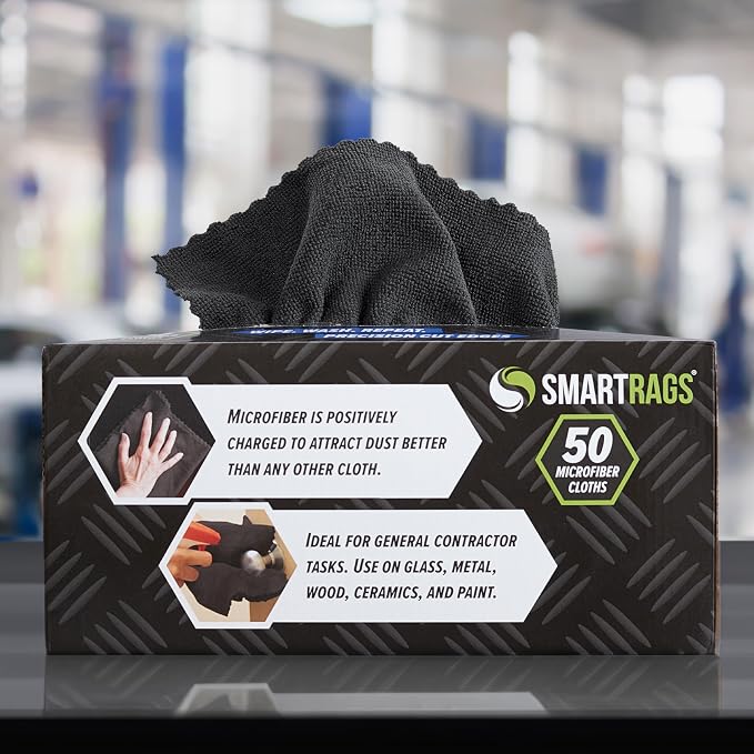 Arkwright Smart Rags Microfiber Cleaning Cloths, Lint Free 180 GSM Reusable - Image 5