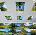 6 Pcs Landscape Scenery Fluorescent Light Covers by Wiooffen