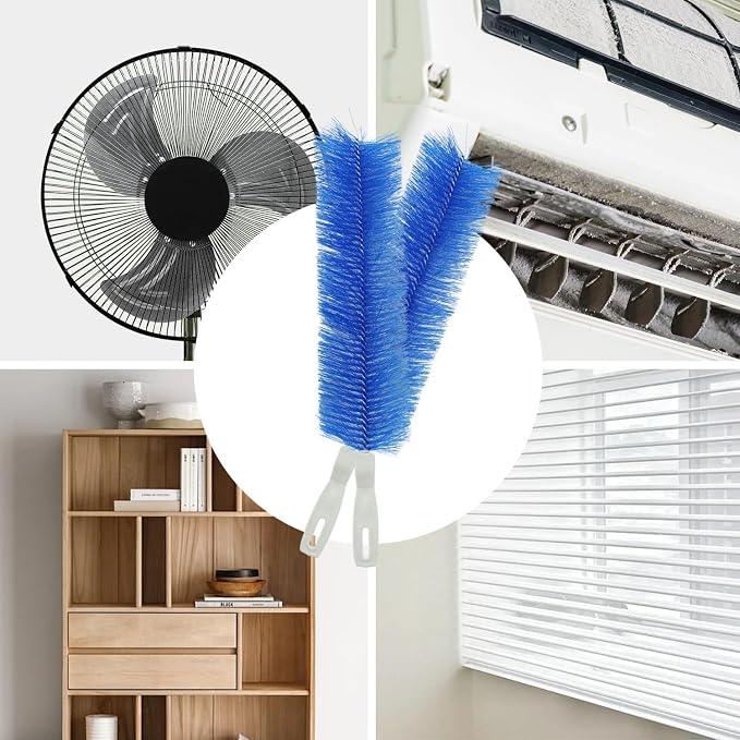 Fan Brush, CN1ST 2PCS Fan Cleaning Brush Reusable Removes Dirt from Fans - Image 6