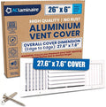26x6 Aluminum 3-Way Air Vent Cover Wall or Ceiling HVAC Register Multi-Shutter by ACLAMINAIRE