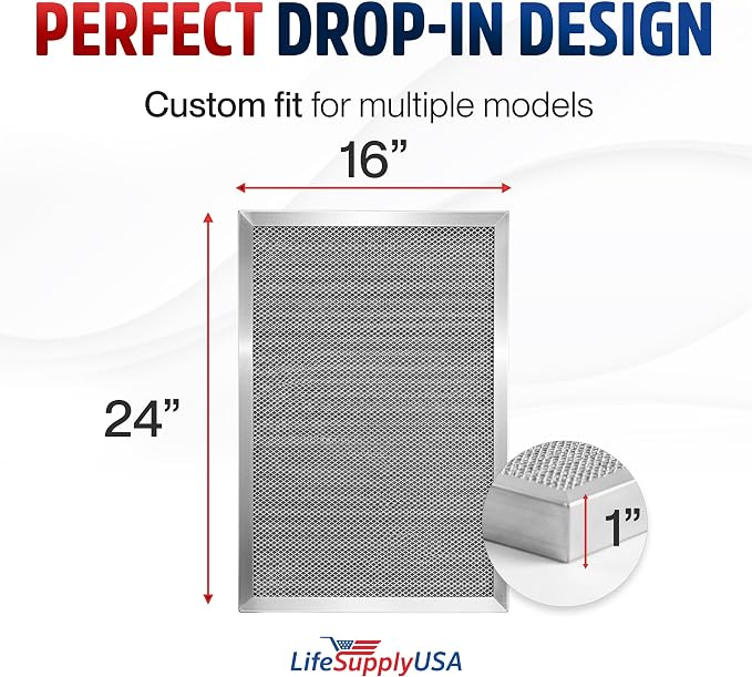 16x24x1 Electrostatic Air Filter, MERV 8, Reusable Furnace AC/HVAC Filter - Image 6