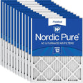 Nordic Pure 16x25x1 Pleated MERV 12 Air Filters 12 Pack by NordicPure