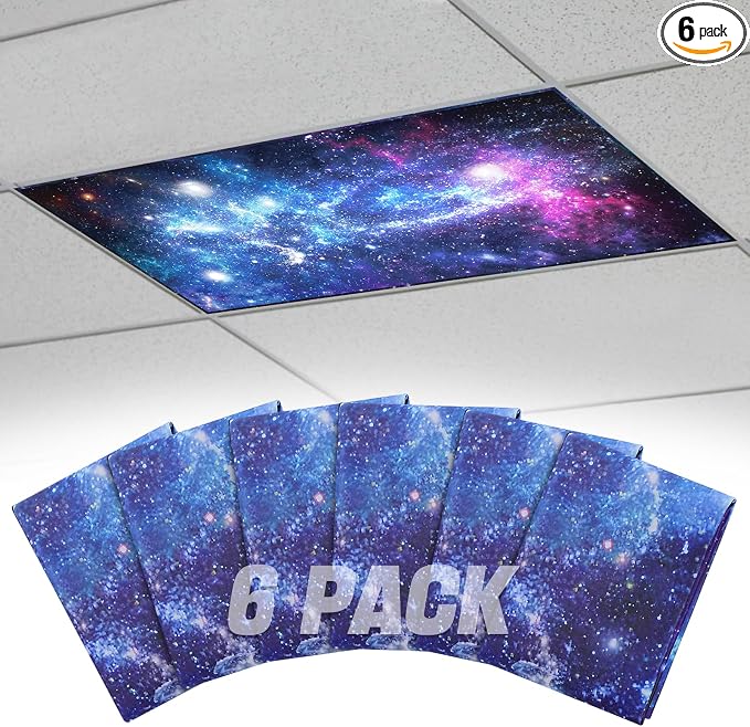 Fluorescent Light Covers with 10 Strong Magnets by Biubee