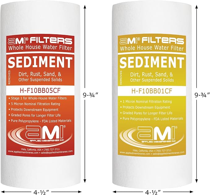 Applied Membranes Inc. 2-Stage Whole-House Water Filter System, 1-Micron and - Image 3