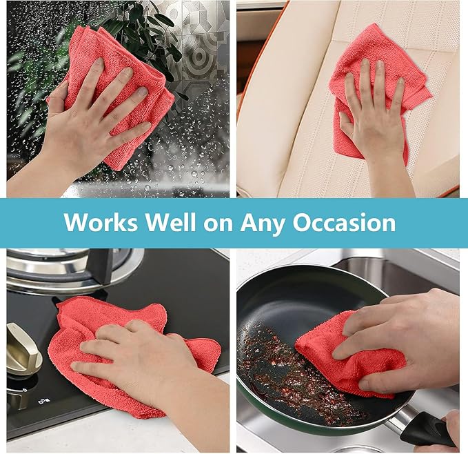 HOMEXCEL Microfiber Cleaning Cloth, Premium Microfiber Towels - Image 5