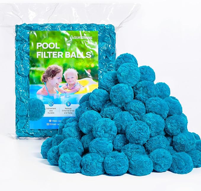 AQUASTRONG Pool Filter Balls for Sand Filter Pump, 1.5 lbs Reusable Sand Filter by AQUASTRONG%E2%80%94%E2%80%94POWERYOURWATER