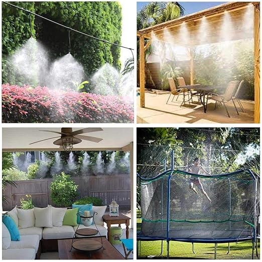 iRuiZhe Misting Cooling System Kit 26.2FT MistingLine DIY Outdoor Mist Cooling - Image 3