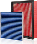 Engine & Cabin Air Filter Fit for 2011-2024 Dodge Ram 1500, 2019-2024 Ram 1500 by Forccord