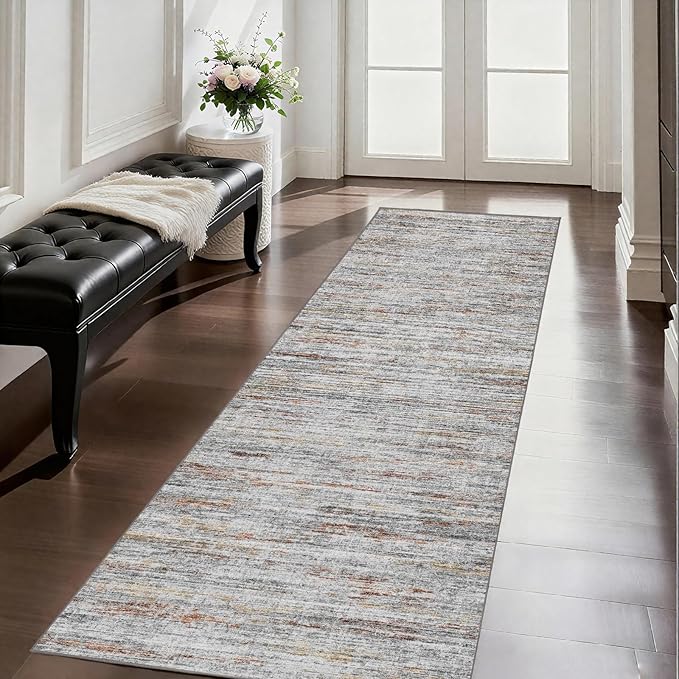 Hallway Runner Rug 3x6 - Washable Kitchen Rugs Non Slip，Stain Resistant Entryway Rug Runner Abstract Soft Runners for Hallways，Dining Living Room Bedroom
