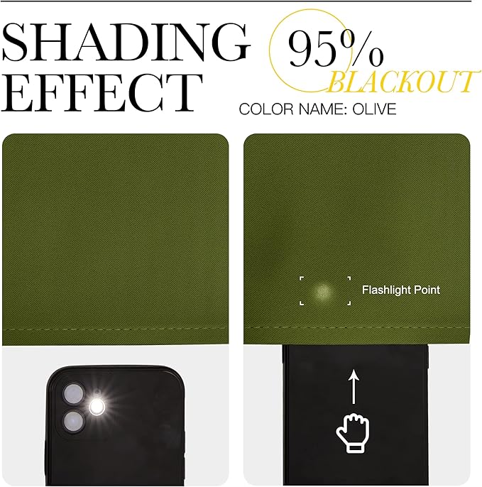 NICETOWN Window Curtain Panels, Thermal Insulated Solid Grommet Blackout Draperies/Drapes for Christmas Decoration (1 Pair, 70 by 84-inch, Olive Green)