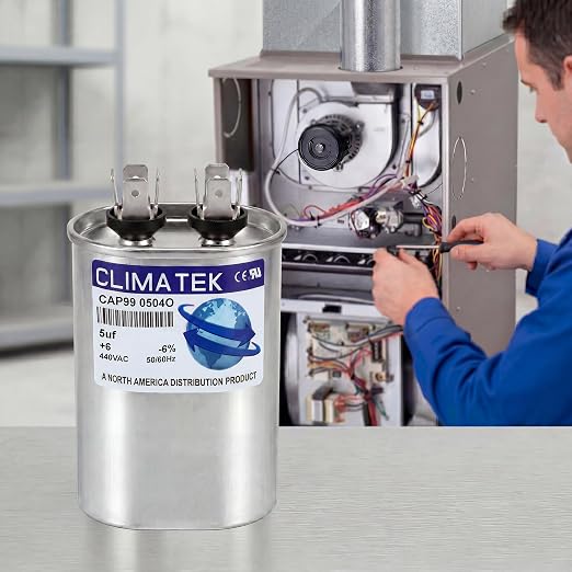 ClimaTek 5 MFD 370/440 Volt VAC Run Oval Capacitor CAP99-0504O - Image 4