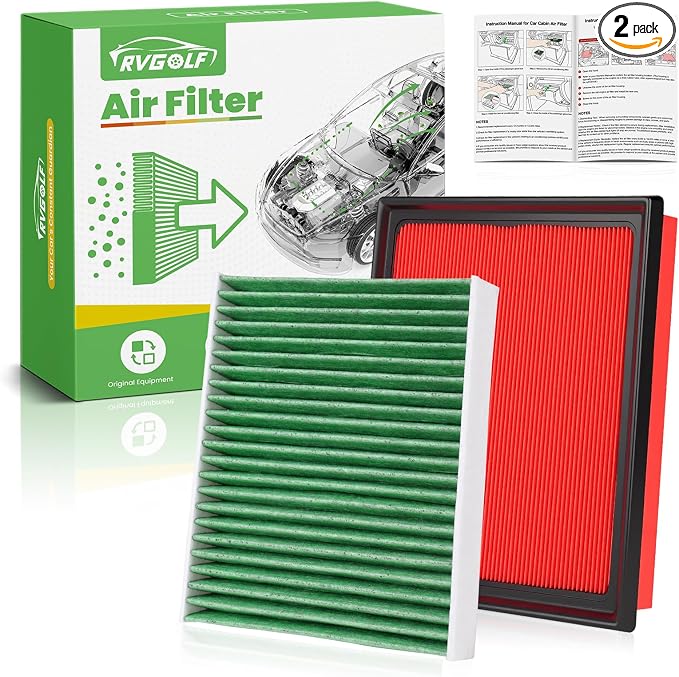 Engine+Cabin Air Filters Fit for Avalon 19-22, Camry 18-22, Highlander 20-26 by RVgolf