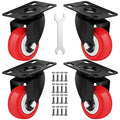2 Inch Heavy Duty Casters Set of 4, Scratch Resistant & 360 Degree Rotatable by Castrek