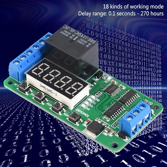 DR42A01 Channel Multifunctional DPDT Delay Timer Relay Control Module - Image 4