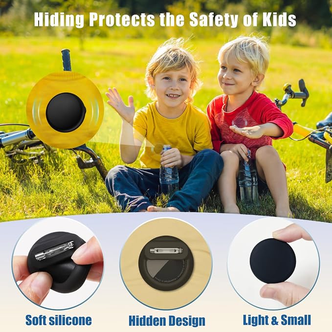 for AirTag Holder 8 Pack for Kids Hidden, Hidden Discreet Toddler Tracker - Image 3