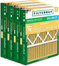 Filterbuy 20x25x5 Air Filter MERV 11 Superior Pet & Allergy Defense, Pleated by Filterbuy