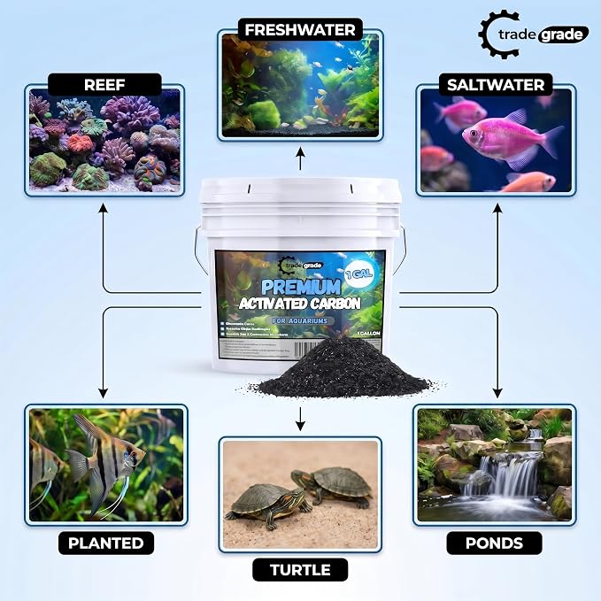TradeGrade Activated Carbon Aquarium – 10lb Bucket Granulated Activated Charcoal - Image 5