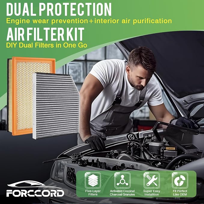 Cabin & Engine Air Filter Fit for Ford Transit 150/250/350/350HD 2015–2026 3.2L - Image 2