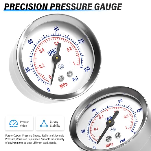 TAILONZ PNEUMATIC 1/4 Inch NPT Automatic Drain Air Filter Pressure Regulator - Image 8