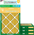 Filterbuy 20x30x2 Air Filter MERV 11 Superior Pet & Allergy Defense, by Filterbuy