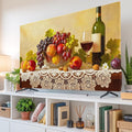 Rustic Grape Peach Apples Wine Indoor TV Cover, Elastic TV Screen Protector by Unknown