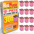 30A Low Profile JCASE 12-Piece Cartridge Fuse Assortment. Fits Most: Nissan by BioFuse