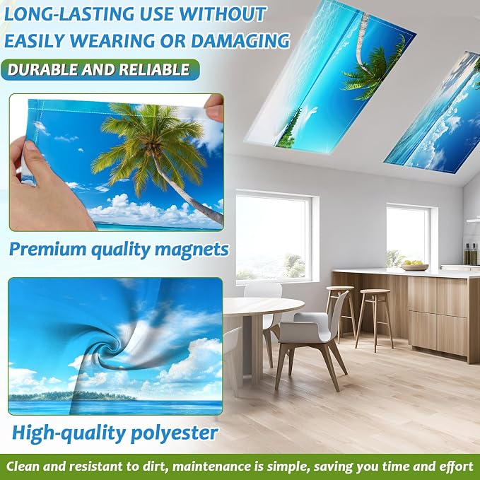 6 Pcs Fluorescent Light Covers - Image 3