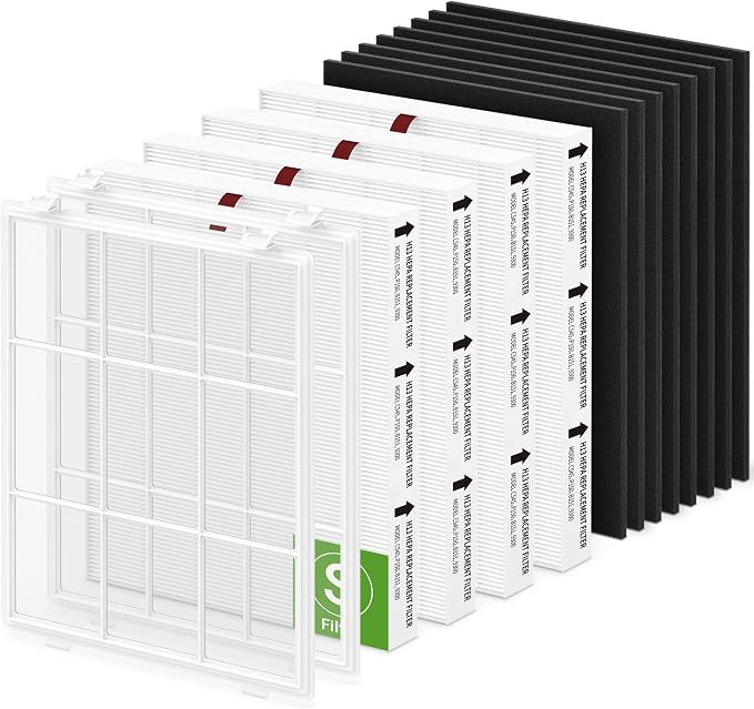4 Pack C545 HEPA Replacement Filter S by Unknown