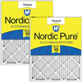Nordic Pure 14x20x1 Pleated MERV 10 Air Filters 2 Pack by NordicPure