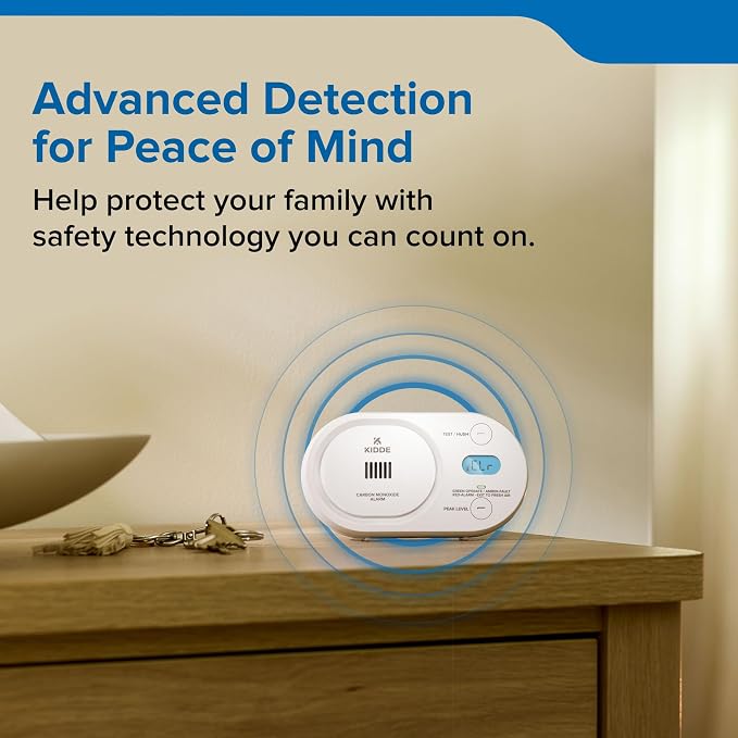 Kidde Carbon Monoxide Detector, AA Battery Powered, Digital Backlit Display - Image 9