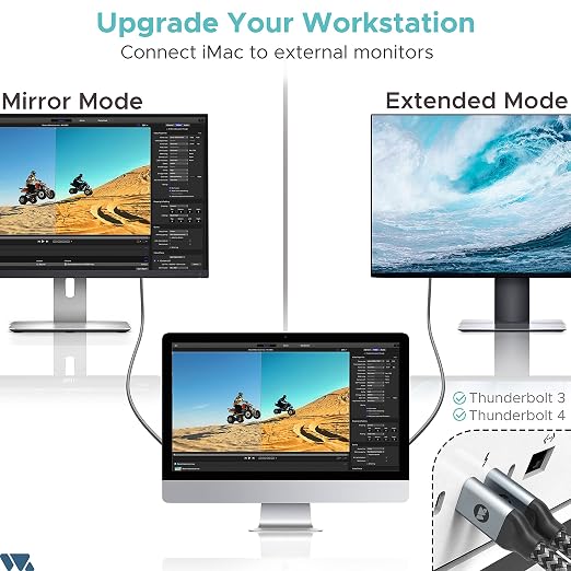 Warrky USB C to HDMI Cable 4K, Thunderbolt 3 to HDMI Adapter Compatible - Image 7