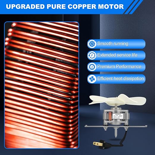 S99080199 Bathroom Exhaust Fan Motor and Blade – 80 CFM 4.0 Sones Vent Fan Motor - Image 6